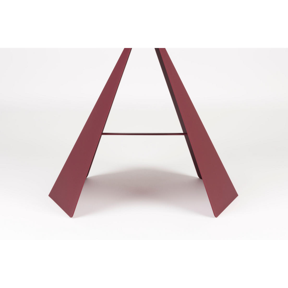 BEISTELLTISCH Foldy Rot - Rot, Metall (45/45.8/40.5cm) - Zuiver