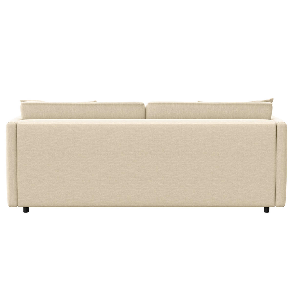 3-SITZER SOFA - Schwarz/Weiß, Kunststoff/Textil (219/84/117cm) - home24