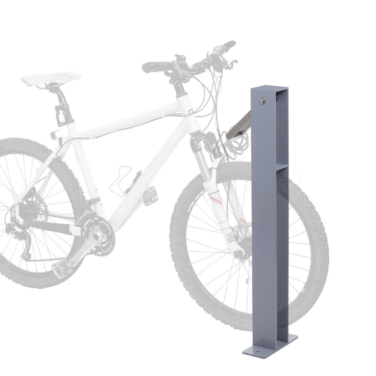 FAHRRADSTÄNDER 96x24x10cm Grau - Grau, Metall (24/96/10cm) - PROREGAL