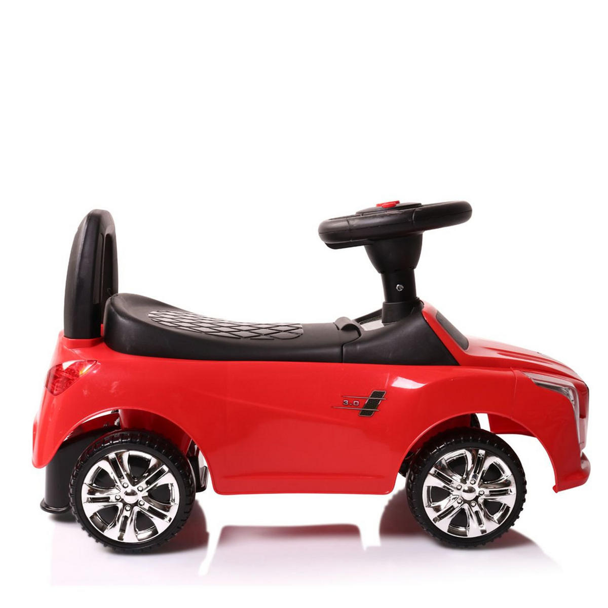 RUTSCHER Leopard JY-Z01D rot mit Musikfunktion, ab 18 Monate bis 25 kg - Rot, Kunststoff (63/29/37cm) - Moni