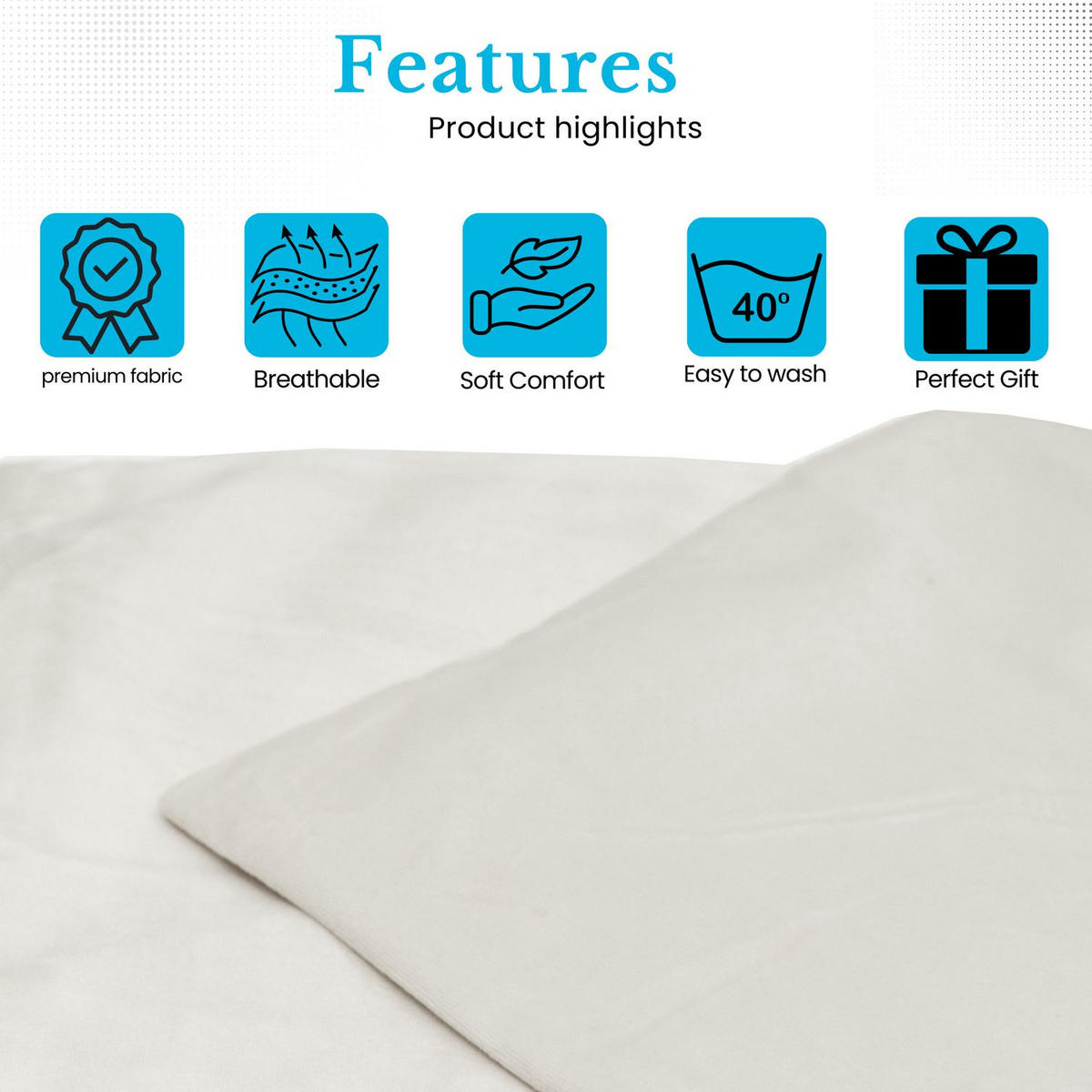 KISSENHÜLLEN-SET (2-tlg.) 40/40 cm (Beige) - Beige, Textil (40/40cm) - Intirilife