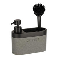 SEIFENSPENDER Bricko 3 22x16x6.5cm - Grau, Kunststoff (16/22/6.5cm) - home&you