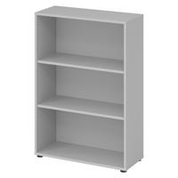 REGAL - 3 Ordnerhöhen 33/80/114,4 cm in Grau - Grau, Holzwerkstoff (80/114.4/33cm) - bümö