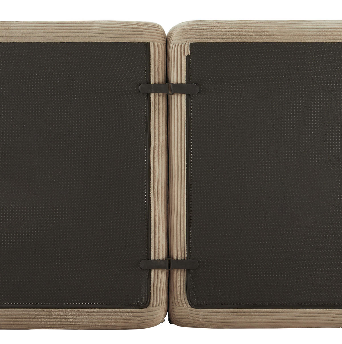 SOFA modular Ecksofa Cord Brown 3er-Set - Braun, Kunststoff (177/69/297.1cm) - Meubliv