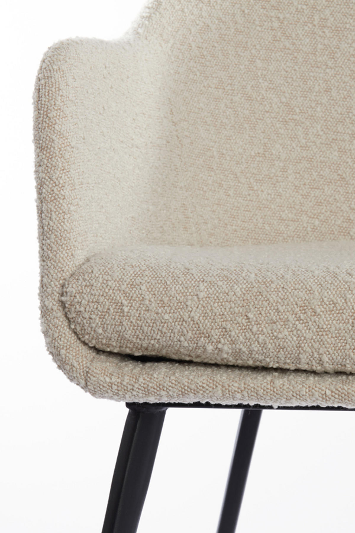 ESSZIMMERSTUHL Leone Braun 59/58,5/82 cm - Weiß, Textil (58.5/82/59cm) - Light & Living