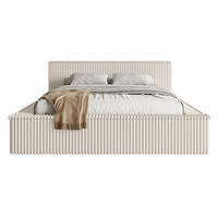 POLSTERBETT AFFOLIO Creme 140x200 cm - Creme/Schwarz, Holz/Textil (140/200cm) - Selsey