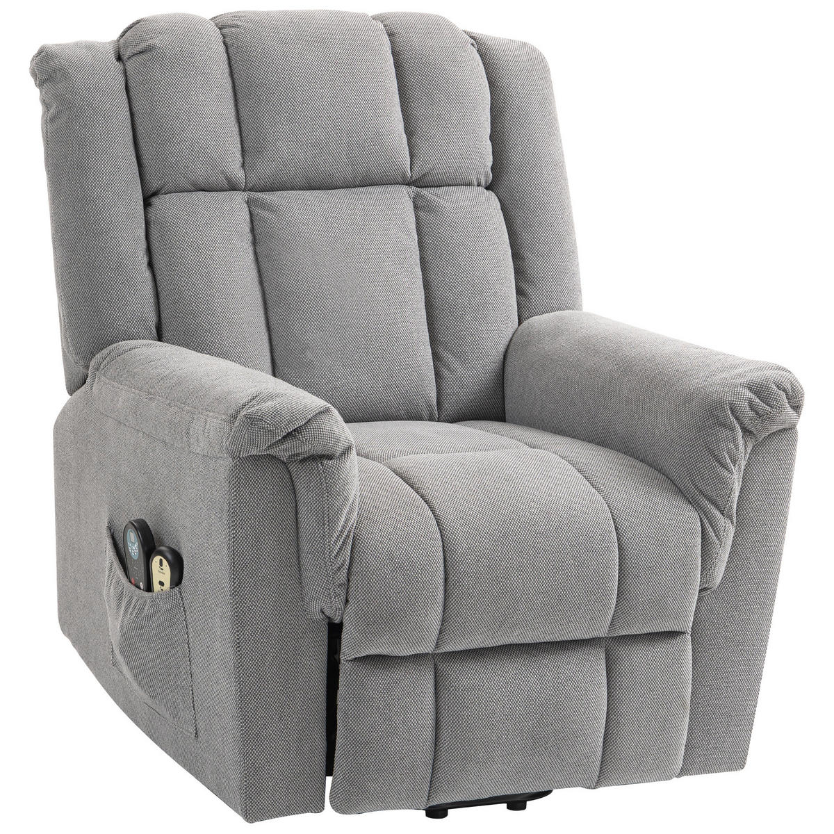 MASSAGESESSEL DE-06418 mit Wärme, 45° Lift, 135° neigbar Dunkelgrau - Dunkelgrau, Metall (85/104/91cm) - ComfortXL