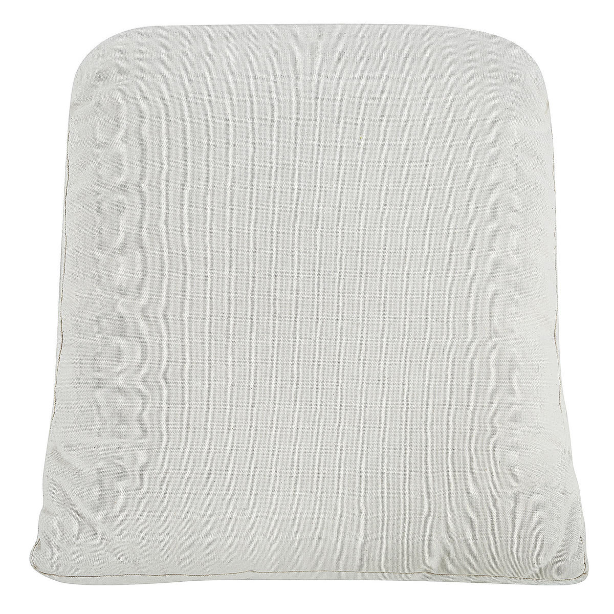 GARTENSESSEL mit Hocker Rattan natürlich Auflagen cremeweiß Ribolla - Beige/Naturfarben, Naturmaterialien (66/78/70cm) - Beliani