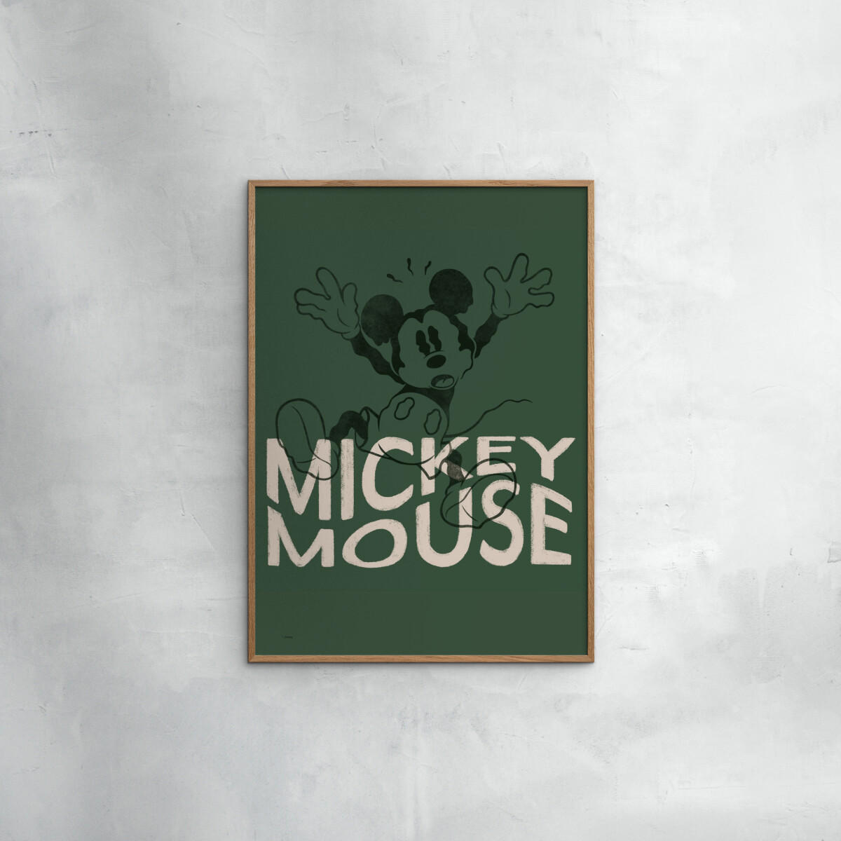POSTER Disney - Mickey Mouse Wavy Green - Grün, Papier (70/100/0.1cm) - Poster&Frame