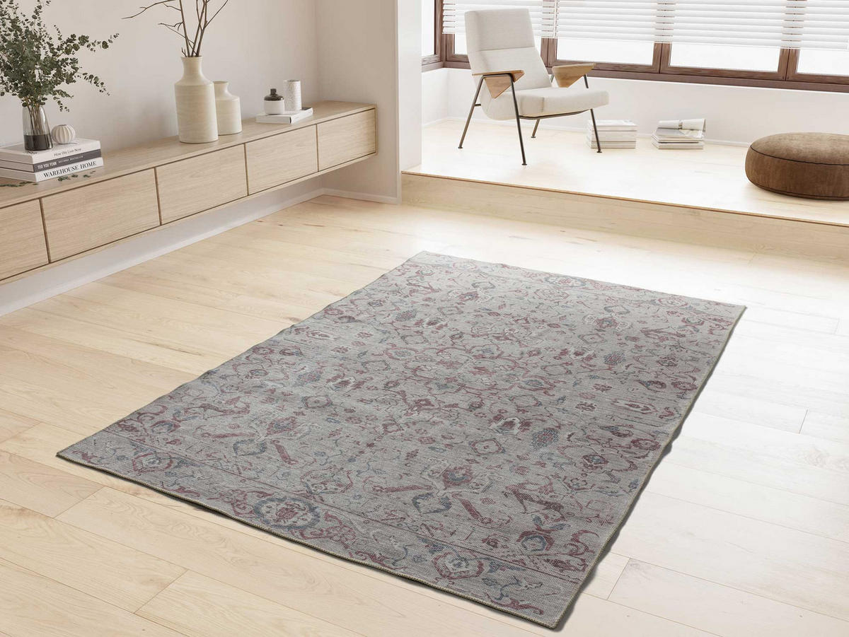 VINTAGE-TEPPICH waschbar Taupe Mandala 120/170 cm - Taupe, Textil (120/170cm) - Atticgo