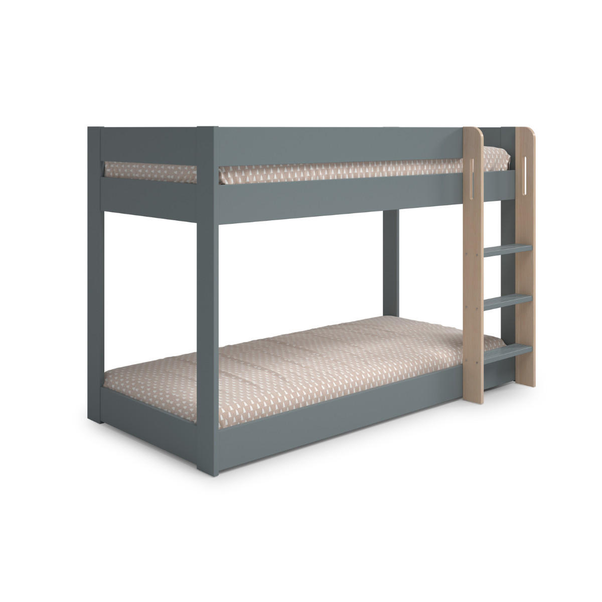 ETAGENBETTEN 90x190 cm 107,4/197/131,5 cm - Grün, Holz (90/190cm) - Calicosy