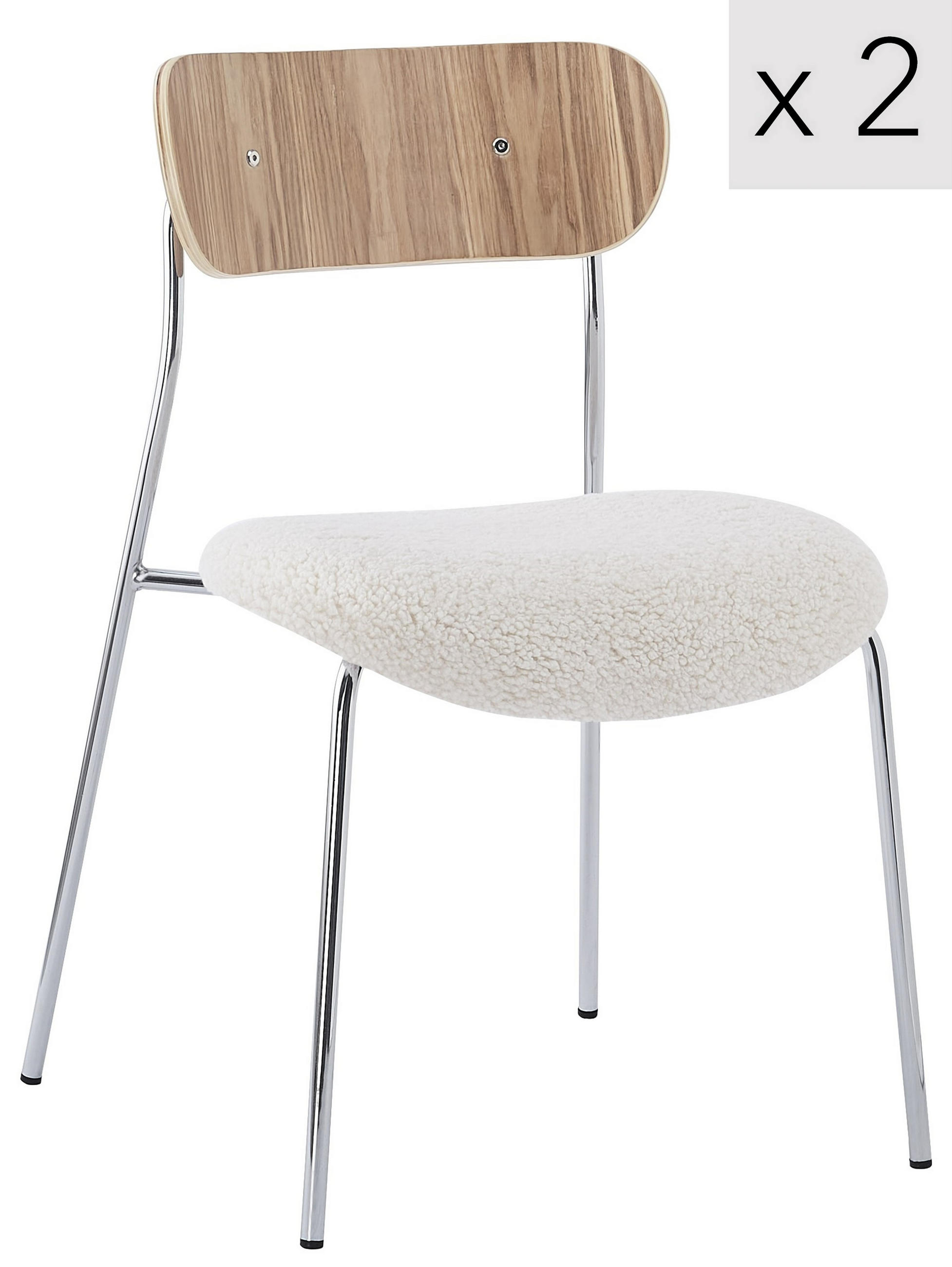 Nordlys Stuhl Grau 51.5x79x50.5 cm