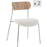 STUHL 2er-Set Stoff Grau - Grau, Textil (51.5/79/50.5cm) - Nordlys