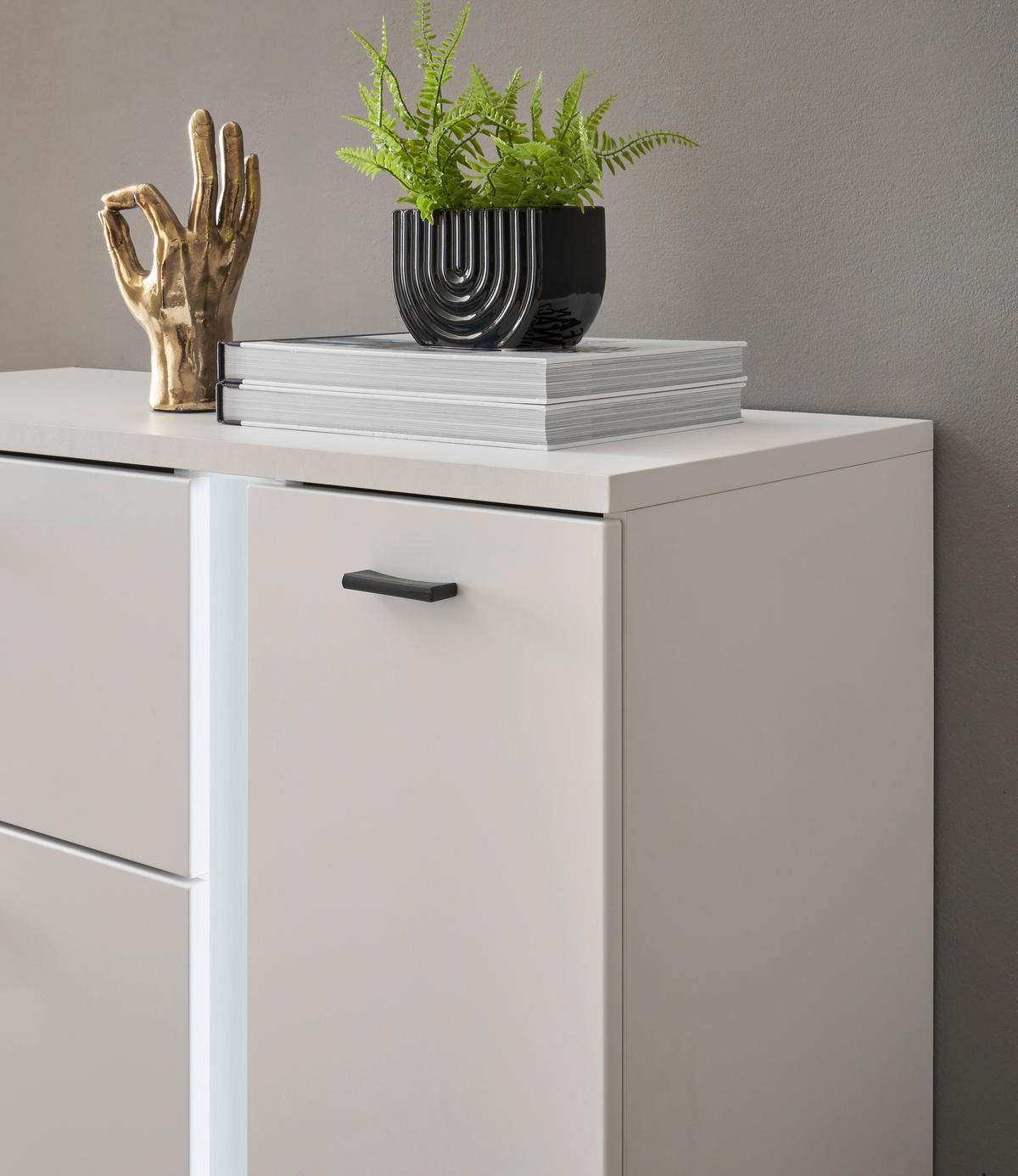 HIGHBOARD M19 Weiß Matt 100/125/42 cm - Weiß, Holzwerkstoff (100/125/42cm) - Livojo