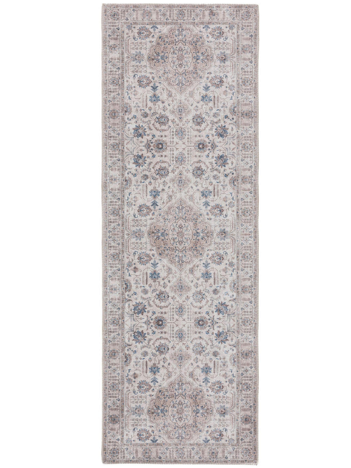 LÄUFER Laury Beige 80x240 cm - Beige, Textil (80/240cm) - benuta Pop