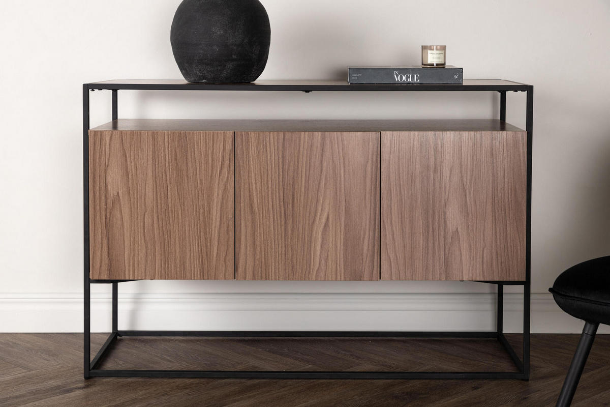 SIDEBOARD KINGSPORT Braun 120x45x80 cm - Braun, Holz (120/80/45cm) - FURNLUX
