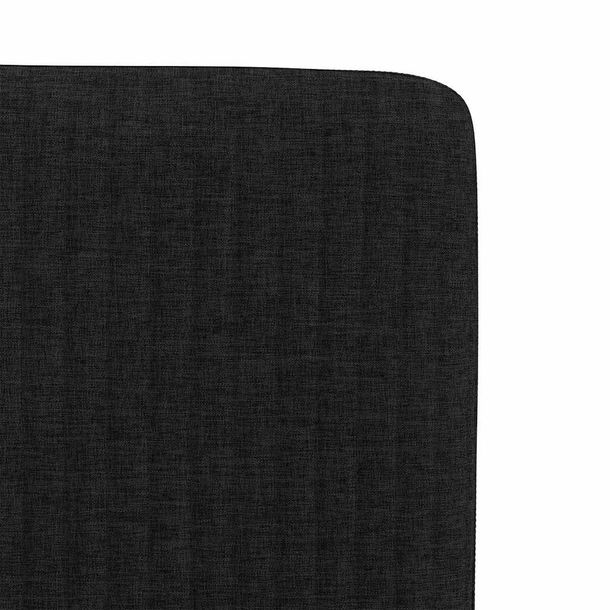 ESSZIMMERSTÜHLE 2 Stk. Schwarz Stoff 45*54*86cm - Schwarz, Metall (45/86/54cm) - ZMH