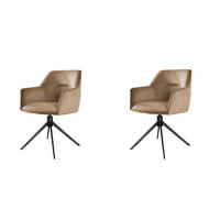 ESSZIMMERSTUHL Pull Champagner 62/61/83 cm 2er-Set - Creme, Textil (61/83/62cm) - Hoyz Collection