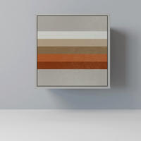 SIDEBOARD PECULIAR TRAIL, Grau, 57,5x42x57,5 cm, Ohne Füße - Multicolor/Grau, Holzwerkstoff (57.5/57.5/42cm) - SpaceRebels