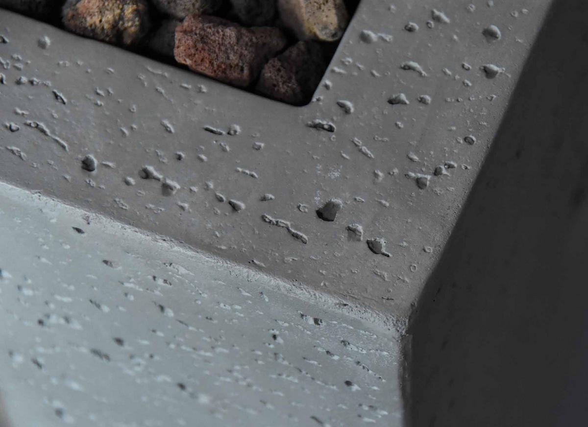 FEUERSTELLE Kelut in Naturstein-Optik grau aus Faserbeton - Grau, Stein (52/78/52cm) - Elementi