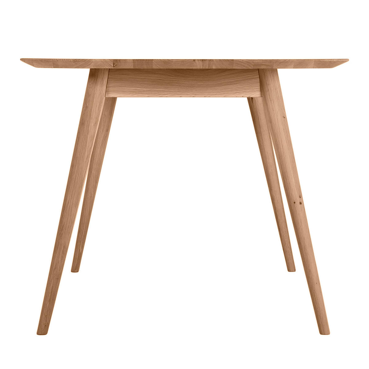 ESSTISCH - Massivholz - Eichefarben, Holz (90/160/75cm) - home24