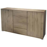 SIDEBOARD Santo Eiche Evoke - Eiche San Remo, Holzwerkstoff (138.5/75.5/35cm) - Vladon
