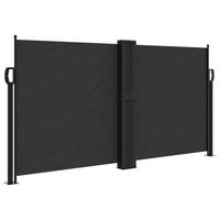 SEITENMARKISE Ausziehbar Schwarz 120x1200 cm - Schwarz, Textil (1200/120/1200cm) - furnicato
