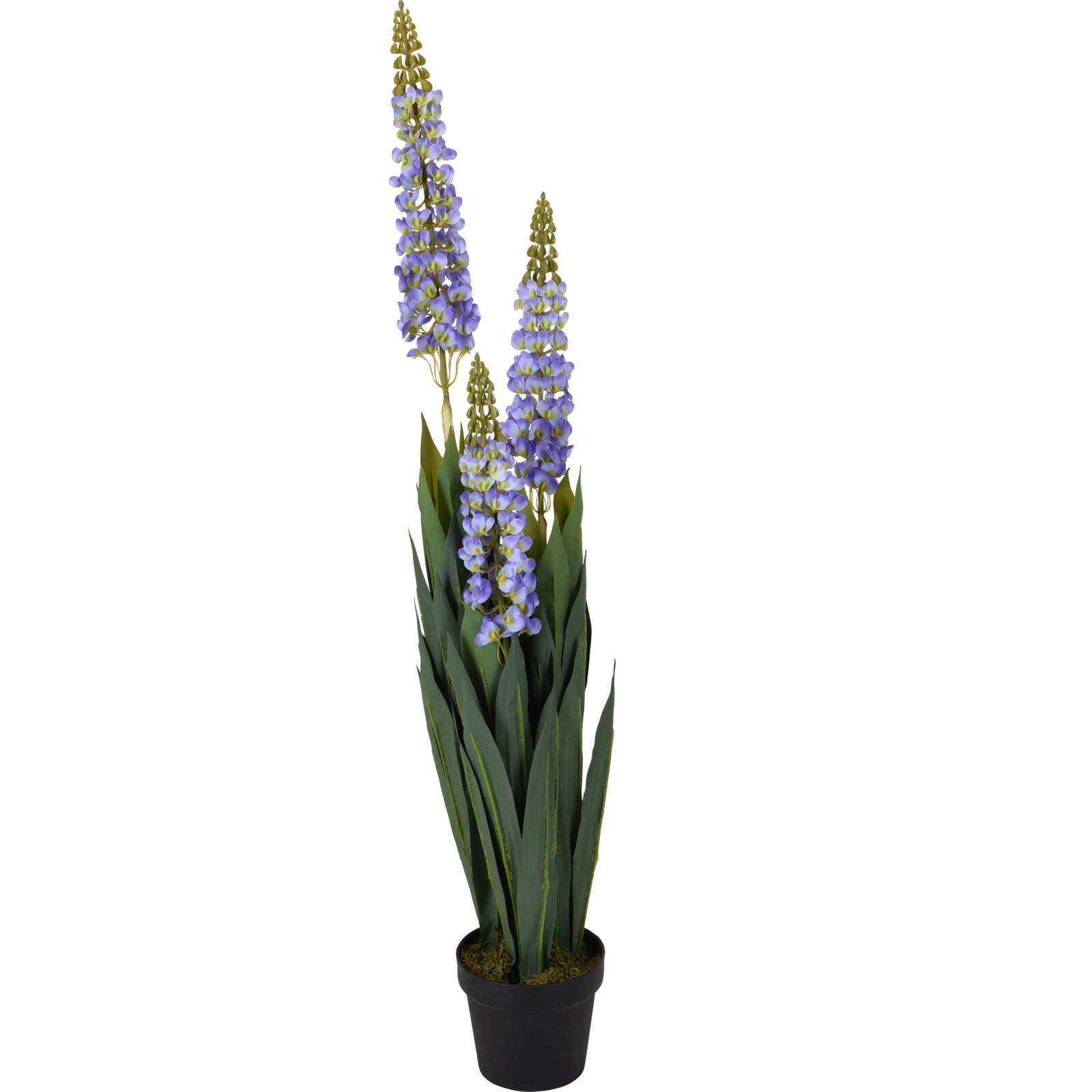 KÜNSTLICHE LUPINE im Topf 120 cm - Lila, Kunststoff (120cm) - Home Styling Collection