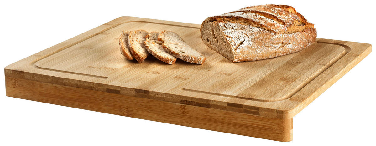 SCHNEIDEBRETT Marvin aus Bambus - Naturfarben, Holz (35/45cm) - Mömax