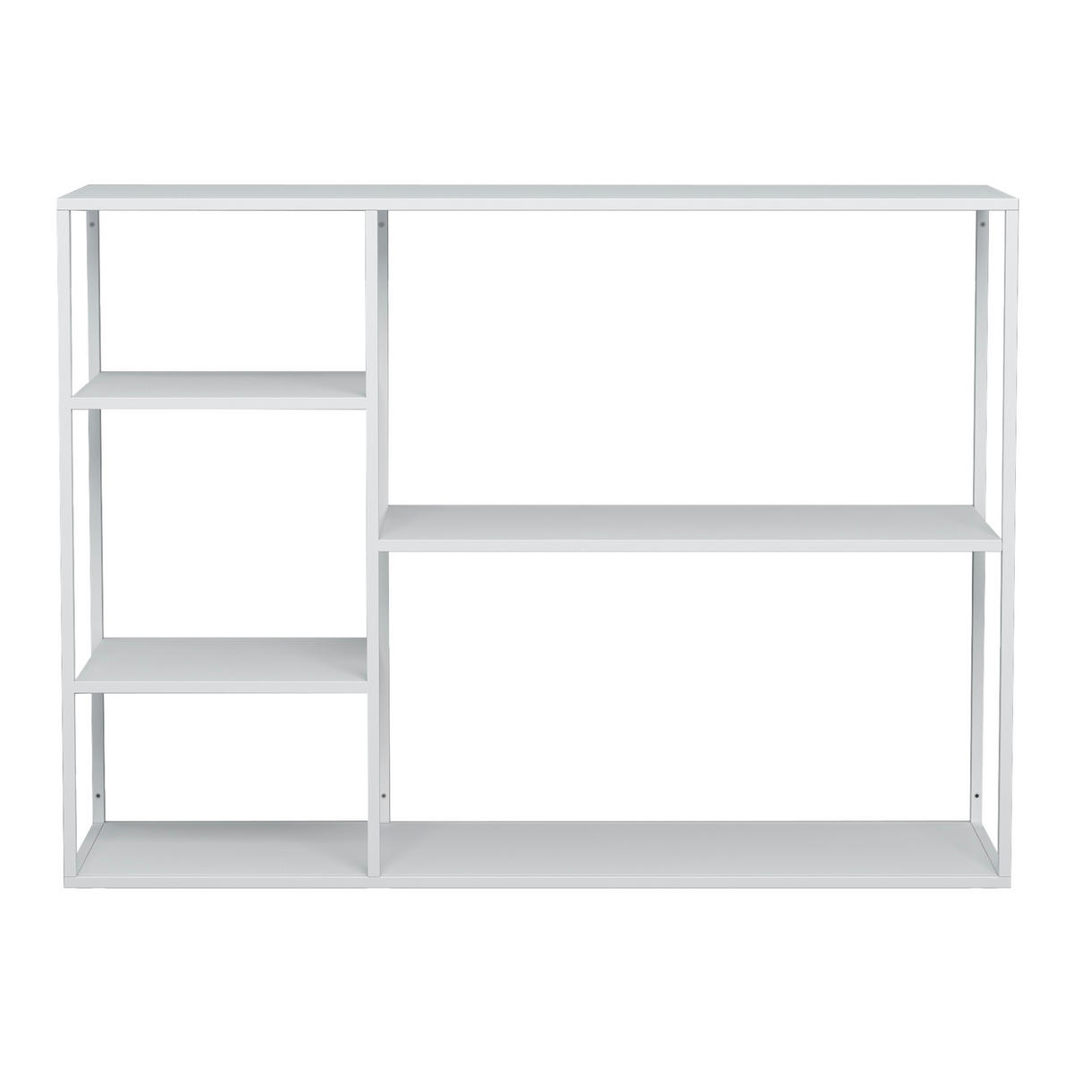 STANDREGAL Isojoki - Weiß, Metall (120/87.5/35cm) - [en.casa]