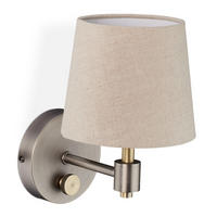 WANDLAMPE - Multicolor, Textil/Metall (15/23/21cm) - Relaxdays