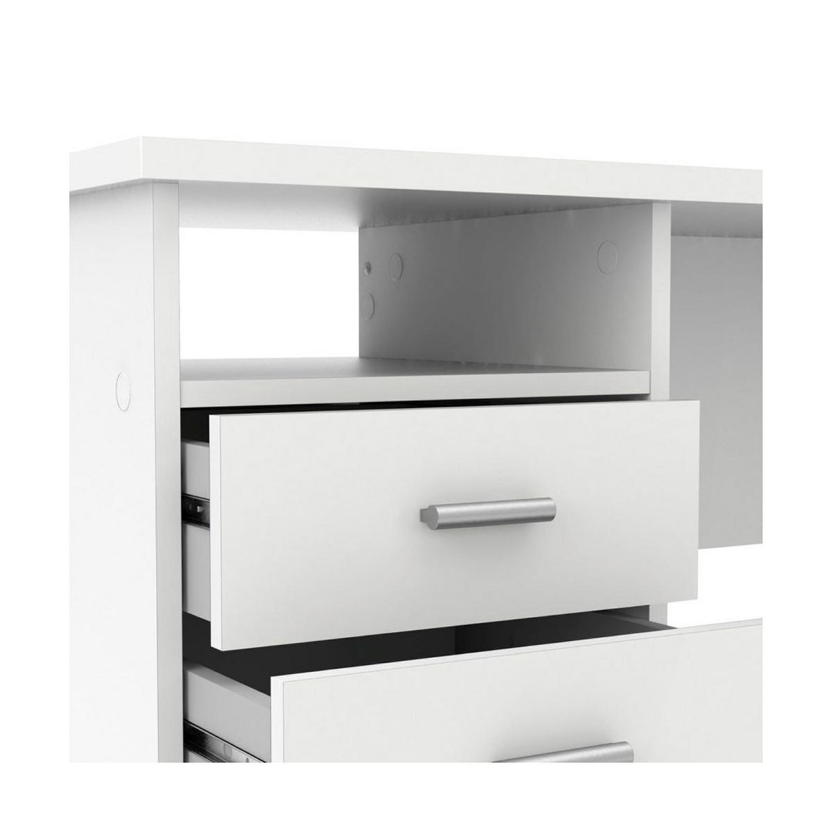 SCHREIBTISCH Weiß - Weiß, Holzwerkstoff (48/110/76cm) - ebuy24