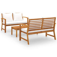 GARTENSET Reif 3-teilig - Creme, Holzwerkstoff - Nettlife