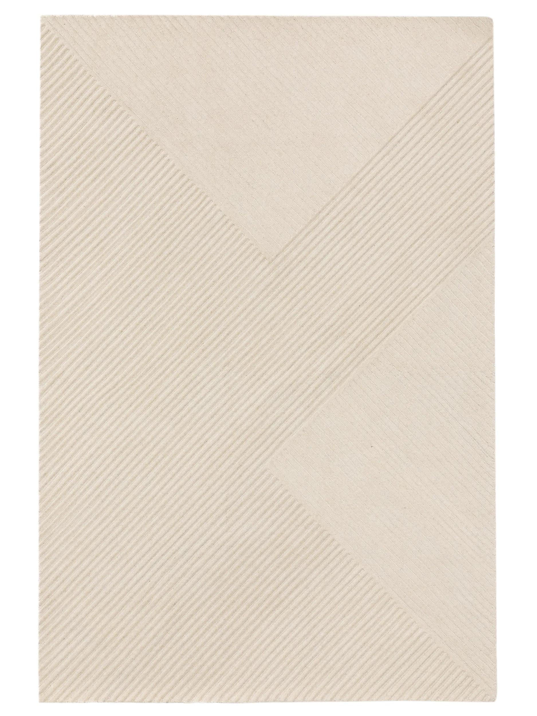 WOLLTEPPICH Yanis Ivory 160x230 cm - Creme, Textil (160/230cm) - benuta Pure
