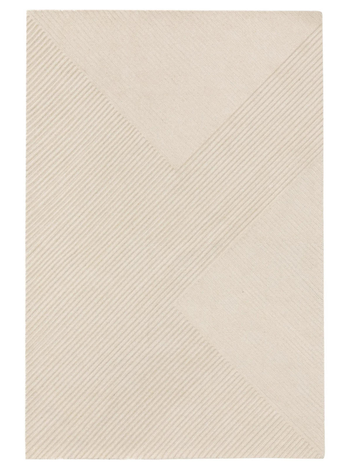 WOLLTEPPICH Yanis Ivory 200x300 cm - Creme, Textil (200/300cm) - benuta Pure