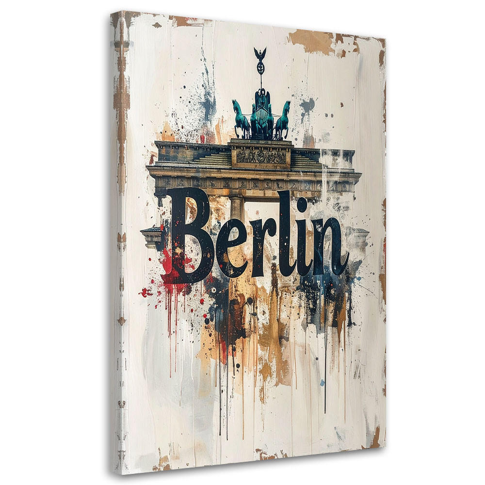 Feeby Leinwandbild Beige 60x90 cm
