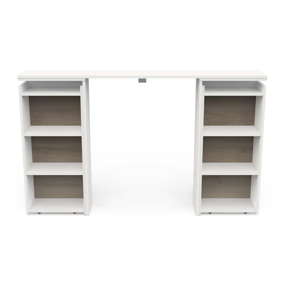 KOPFTEIL UND LATTENROSTSCHUTZ clyde weiss - Eschefarben, Holzwerkstoff (21.6/87.7/44.9cm) - Calicosy