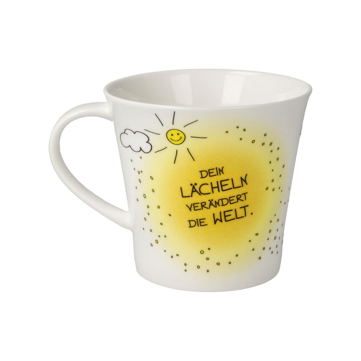 TEETASSE Der kleine Yogi - Dein Lächeln, Fine Bone China, Bunt, 350 ml - Multicolor, Keramik (0.35L) - Goebel