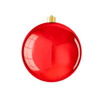 LAALU CHRISTBAUMKUGEL rund rot glänzend 20 cm - Rot, Kunststoff (27/27/27cm) - LAALU