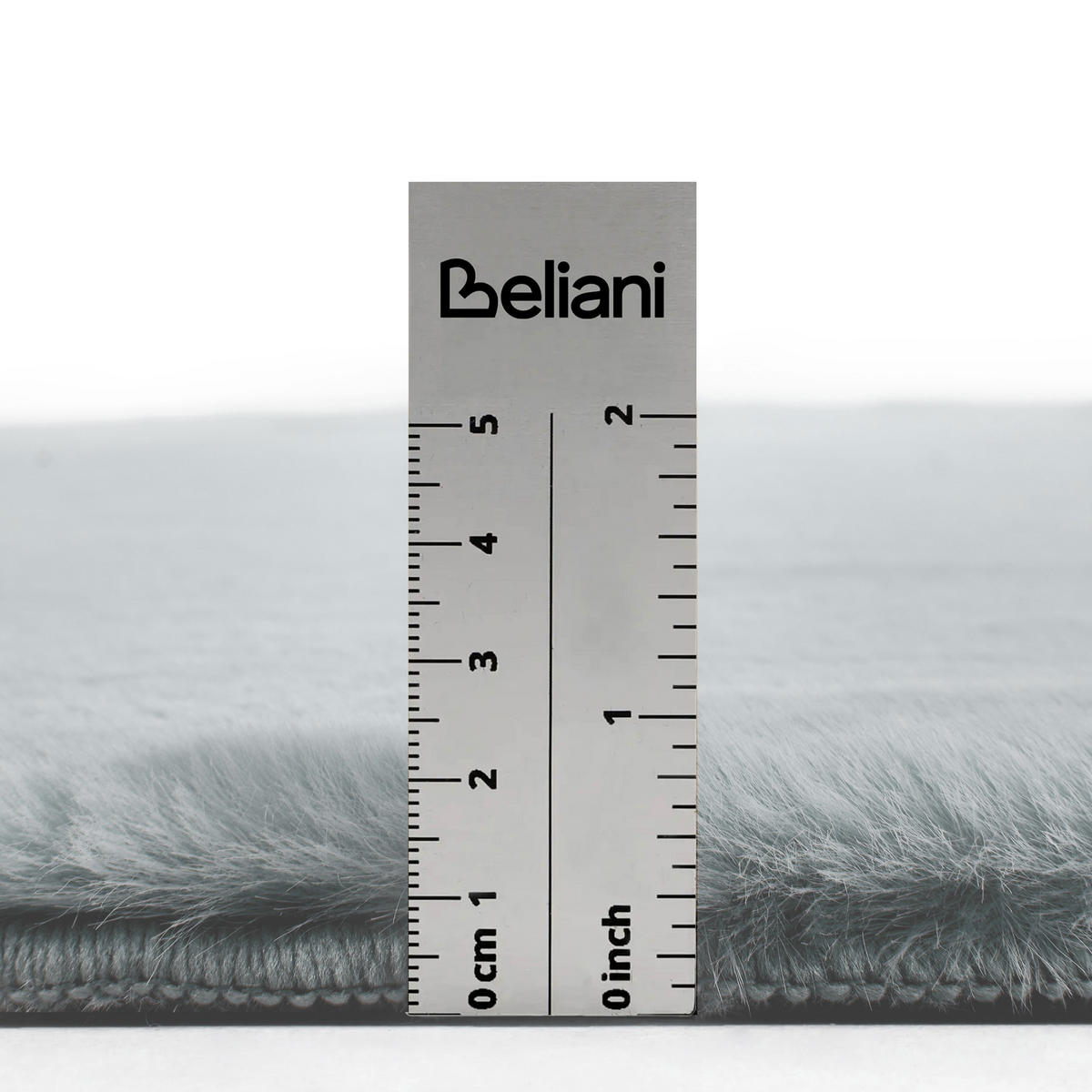 TEPPICH Hellgrau 160 cm Vantira - Hellgrau/Grau, Kunststoff (160/160cm) - Beliani
