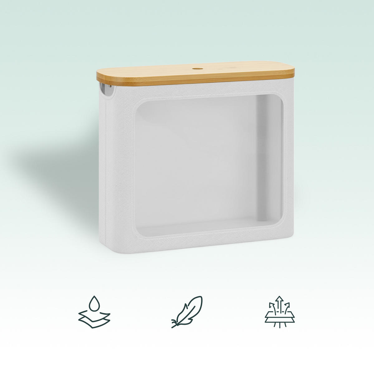 TOILETTENPAPIER-AUFBEWAHRUNG - Weiß, Holz/Kunststoff (43/36/17cm) - Relaxdays