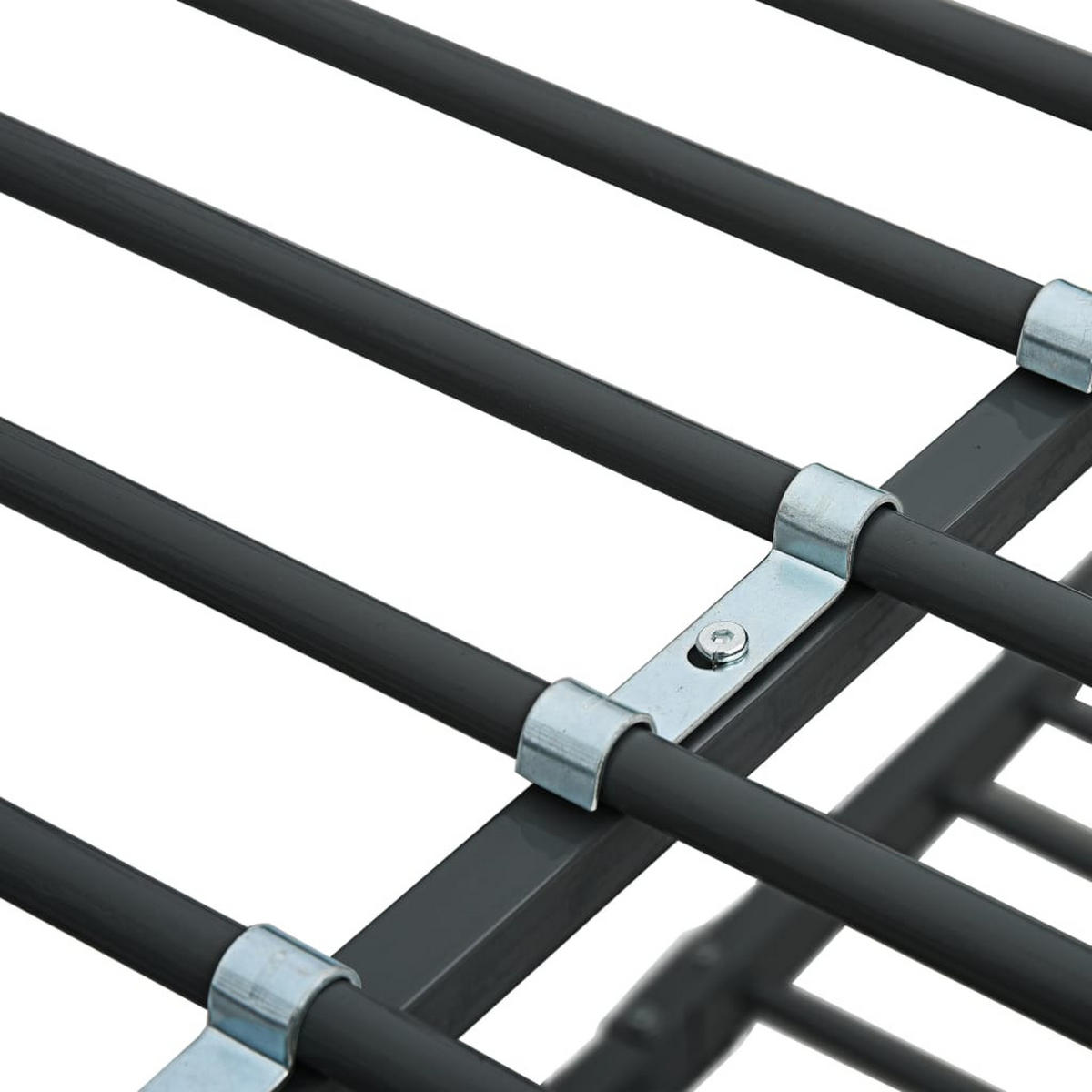 ETAGENBETTGESTELL SCHWARZ METALL 140X200 CM/90X200 CM - Schwarz, Metall - vidaXL