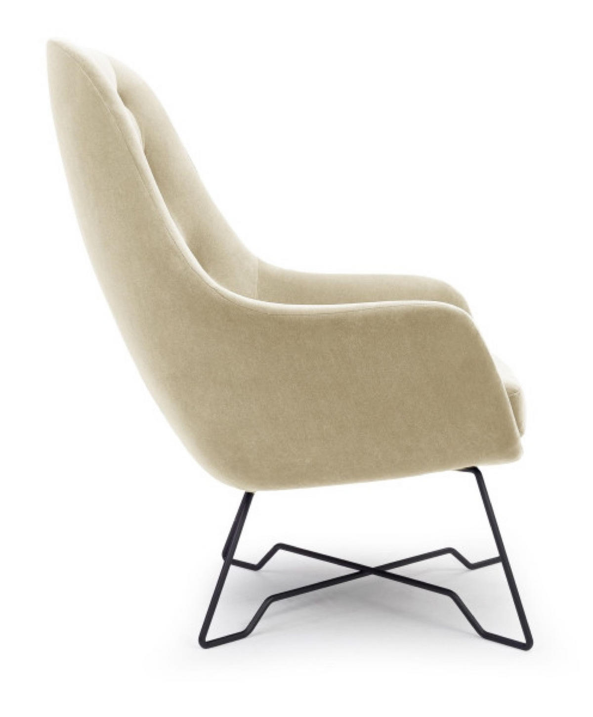 SESSEL Beige ENZO Gepolstert Mit Gepolstertem Rücken - Beige, Textil (72.5/101.5/83cm) - Sepro Meble