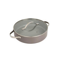 TOPF Grau 38/28/7.5 cm MR400928S - Grau, Metall (28cm) - Maestro 