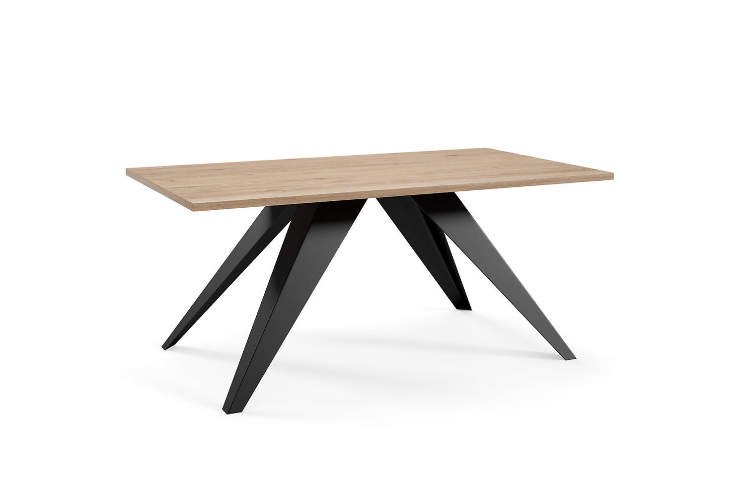 COUCHTISCH Aria Davos Eiche Trüffelbraun / Schwarz 120 / 60 / 48cm - Trüffeleichefarben/Schwarz, Holz/Holzwerkstoff (60/120/48cm) - Feldmann-Wohnen