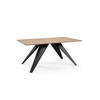 COUCHTISCH Aria Davos Eiche Trüffelbraun / Schwarz 120 / 60 / 48cm - Trüffeleichefarben/Schwarz, Holz/Holzwerkstoff (60/120/48cm) - Feldmann-Wohnen