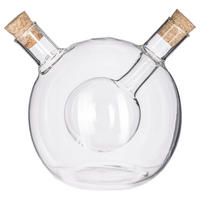 ESSIG- UND ÖLKARAFFE Kugel, Essigspender, Glas, 600 + 420 ml - Transparent, Glas (11/10.5/12.5cm) - 5five Simply Smart