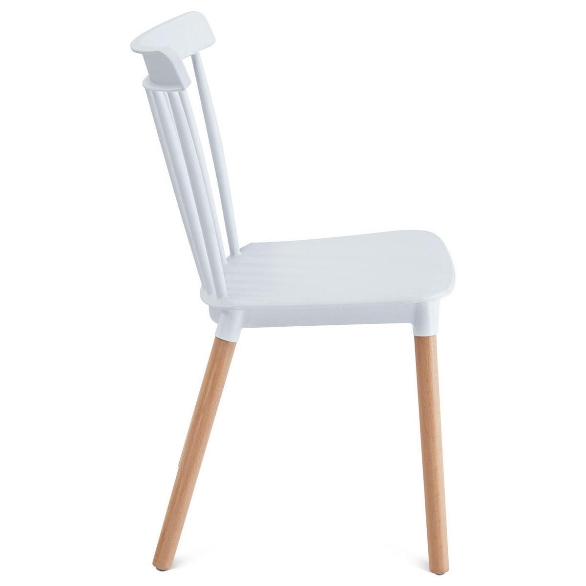 ESSZIMMERSTUHL RAVI 4er-Set weiß - Weiß, Kunststoff (43/79/54cm) - IDIMEX