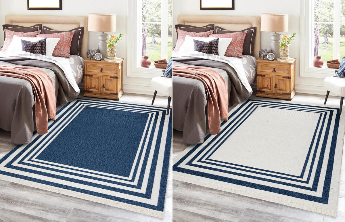 TEPPICH TWIN 80/300 cm - Blau, Textil (80/300cm) - rugsX