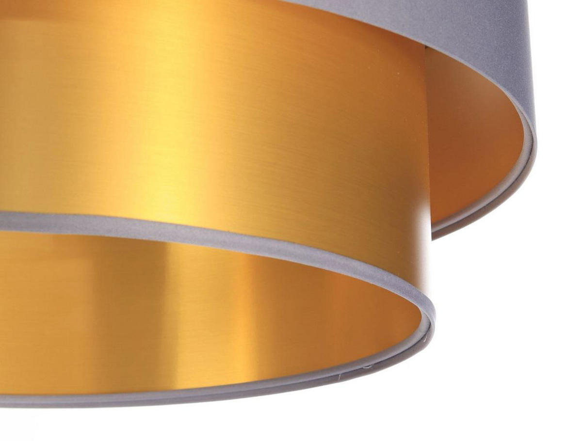HÄNGELEUCHTE Grau 50/20 cm - Goldfarben/Grau, Kunststoff (50/1/20cm) - ONZENO